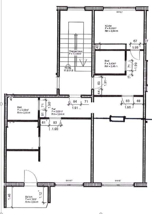 3,5 RaumWE mit 2 Bädern, Balkon und Einbauküche in Chemnitz