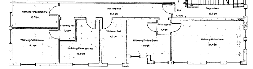 großzügige 4 R-Wohnung mitten in der Stadt wartet auf Sie! in Glauchau