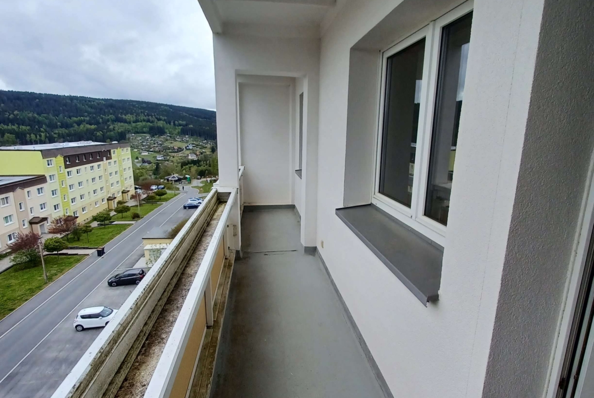 Frisch sanierte 4-Raum-Wohnung mit XXL-Balkon und TOP-Aussicht! in Klingenthal
